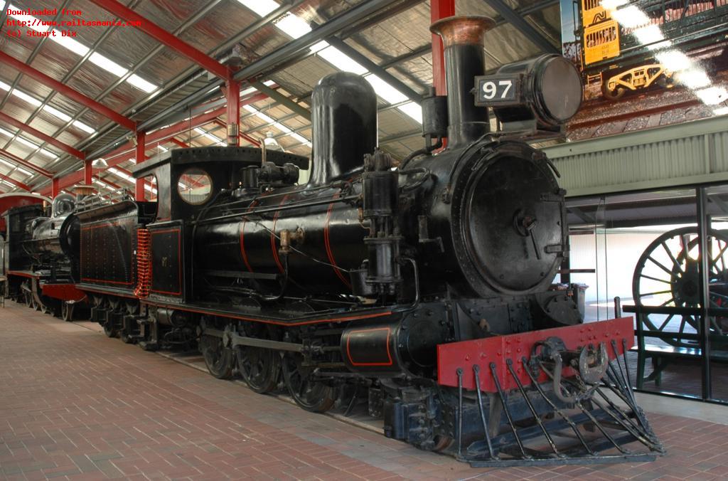 South Australian Railways locomotive Y97 at the National Railway Museum (Port Adelaide), September 2005. This locomotive was another standard Beyer Peacock locomotive, and was constructed shortly before C12