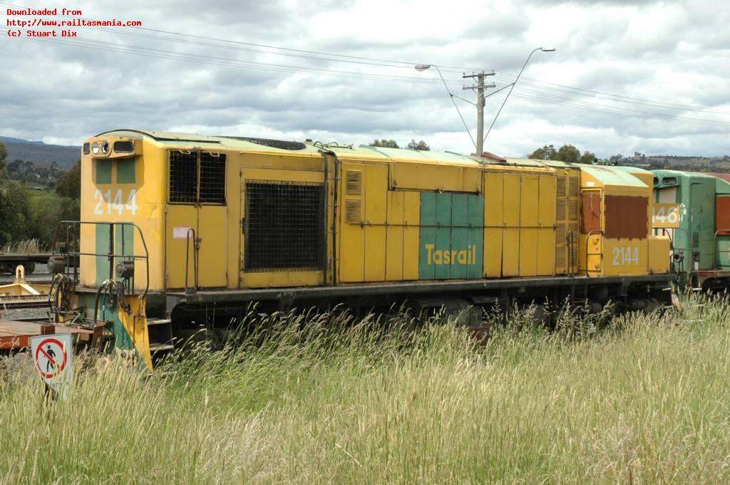 Along with other members of the class, ZC2144 remains in long term storage at East Tamar workshops, its future uncertain (December 2008)