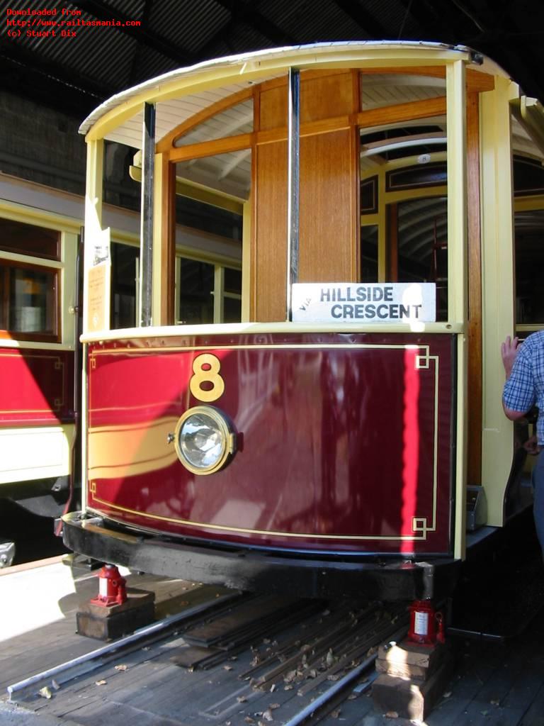 Launceston tram No. 8, March 2003