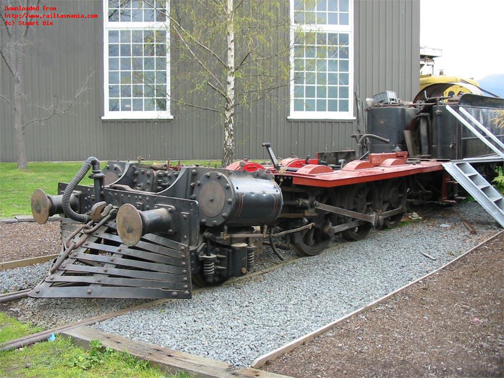 The frame of steam loco C22 with the boiler removed, October 2002