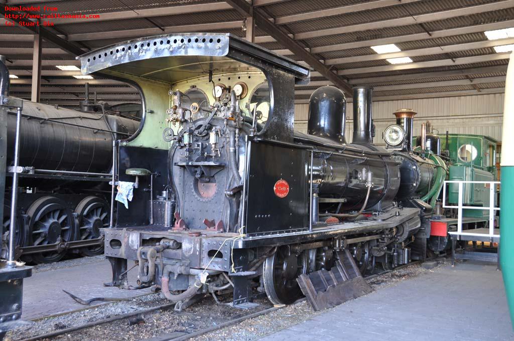 In February 2013, C22 was separated from its tender during maintenance, and is pictured from this unusual angle.