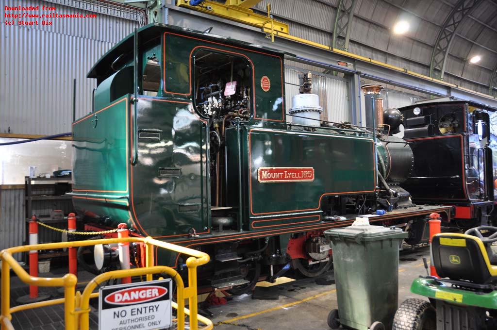 No. 5 is being reassembled following boiler inspection and maintenance at the Queenstown workshops in November 2014.