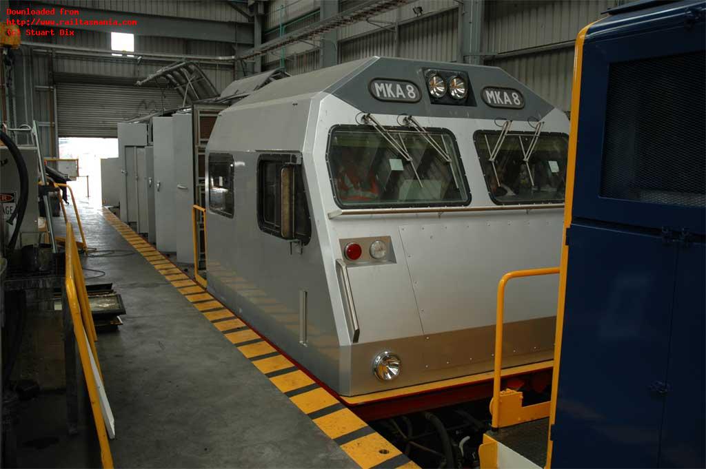 MKA8 being readied for service at East Tamar Junction workshops. January 2005 