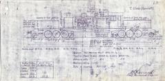 TGR outline diagram for L class garratt locomotives (L9)