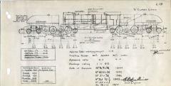 TGR outline diagram for G class (Australian Standard Garratt) locomotives (L19)