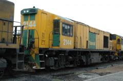 Stored ZC2144 in the line up of surplus locomotives at East Tamar workshops, December 2005. This loc