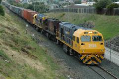 MKA2138 - DQ2004 - MKA2137 head train 336 through New Town, January 2006