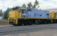 Still bearing the name of its previous owner Tranz Rail, DC4588 undergoes commissioning work at East