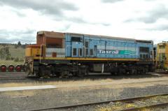 Its rebuild stopped part way through, ex New Zealand loco DC4588 remains stored at East Tamar worksh