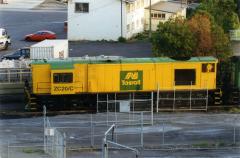 Recently repainted ZC20 waits in Hobart yard for its next departure north, June 1997