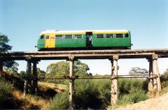 DP13 ran an enthusiasts excursion from Burnie to Wiltshire in February 1993. It is pictured here  cr