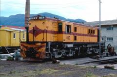 In service for a little over a week, 856 sits around the turntable at Hobart in October 1981