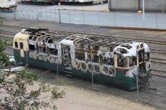 A few days after the fire, DP13 was towed clear of the station area. It is pictured in late May 2012