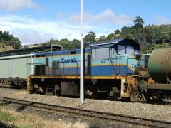 After three years in storage, 1103 is pictured in Burnie yard awaiting sale in May 2005. It would be