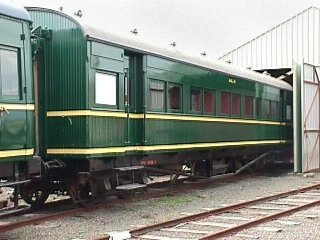Prior to its first mainline outing in 20 years, AAL10 was on display outside the carriage shed at the museum during March 1999. Photo: Stuart Dix