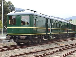 After: Almost 20 years later, the same two carriages sit at the museum following restoration. 28 March 1999