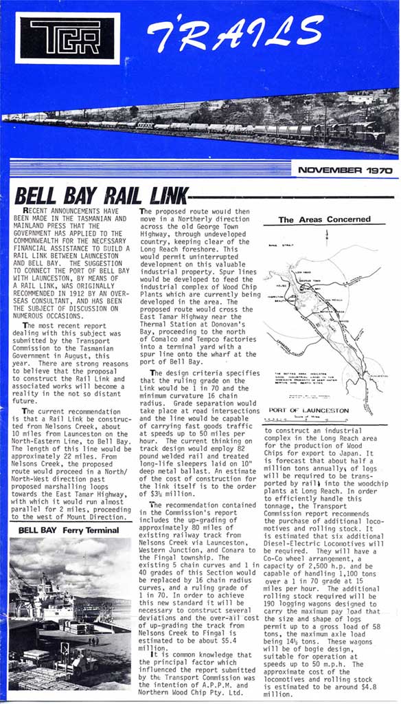 TGR T'Rails newsletter - November 1970 - File 1 of 4 - 1 of 4